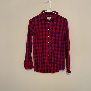 J crew boy fit flannel size 2